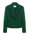 Dorothee Schumacher Boxy Blazer In Punto Milano In Green