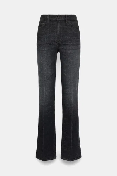 Dorothee Schumacher Long, Straight Leg Jeans In Black
