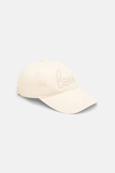 Dorothee Schumacher "love" Embroidered Baseball Cap In White