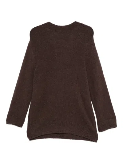 Dorothee Schumacher Loving Touch Crew-neck Sweater In Brown