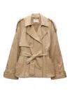 Dorothee Schumacher Luxury Adjustable-hemline Trench Coat In Brown