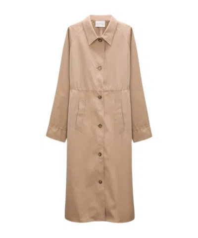 Dorothee Schumacher Luxury Layer Coat In Brown