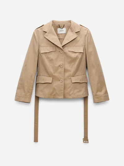 Dorothee Schumacher Cotton Blazer In Brown