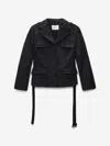 Dorothee Schumacher Luxury Layer Gabardine Jacket In Black