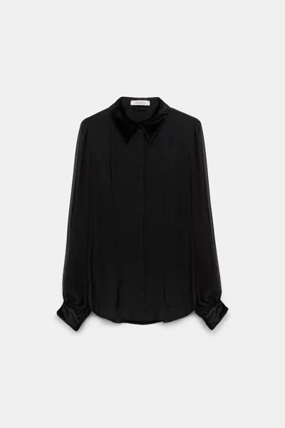 Dorothee Schumacher Material Mix Blouse In Black