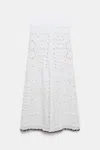 Dorothee Schumacher Maxi Skirt With Crochet Trim In White