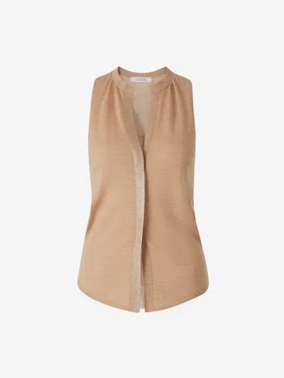 Dorothee Schumacher Merino Wool Vest In Escutcheon Beak