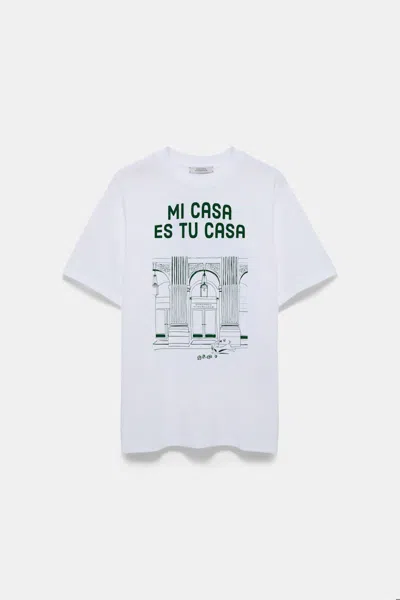 Dorothee Schumacher "mi Casa Es Tu Casa" T-shirt In White