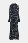Dorothee Schumacher Floral Volumes Printed Maxi Dress In Blue