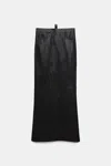 Dorothee Schumacher Rock Aus Lammleder In Schwarz
