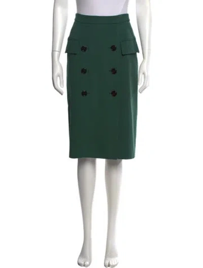Pre-owned Dorothee Schumacher Midi Length Skirt In Green