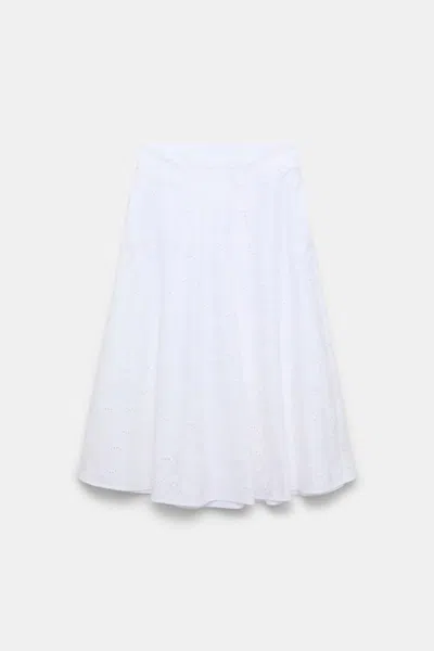 Dorothee Schumacher Midi Skirt In Broderie Anglaise