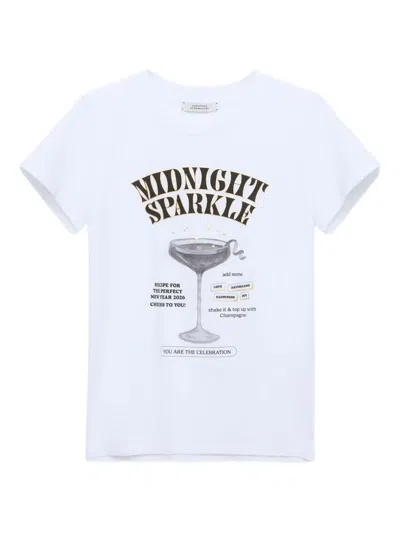 DOROTHEE SCHUMACHER MIDNIGHT SPARKLE PRINTED SHORT-SLEEVE T-SHIRT