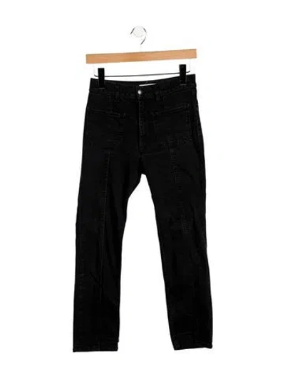 Pre-owned Dorothee Schumacher Mid-rise Straight Leg Jeans In Black