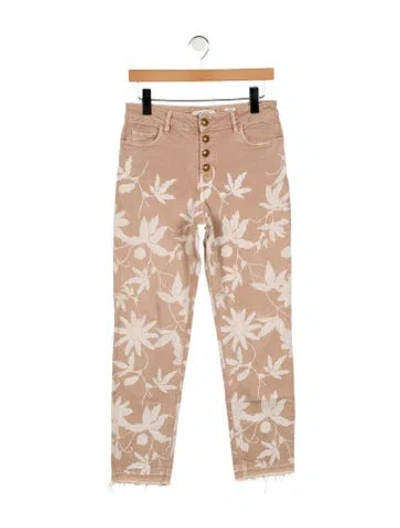 Pre-owned Dorothee Schumacher Mid-rise Straight Leg Jeans In Pink