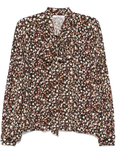 Dorothee Schumacher Millefleurs Dancing Blouse In Black