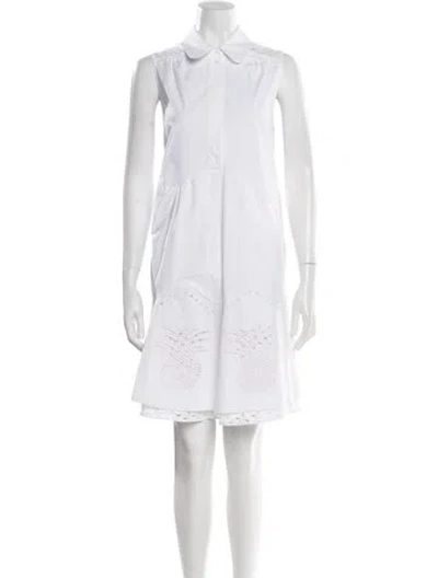 Pre-owned Dorothee Schumacher Mini Dress W/ Tags In White