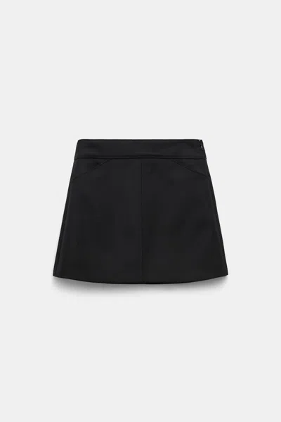 Dorothee Schumacher Mini Skirt In Virgin Wool In Black