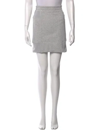 Pre-owned Dorothee Schumacher Mini Skirt W/ Tags In Gray