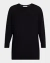 Dorothee Schumacher Mix And Match Crewneck Merino Wool Pullover In Dark Navy