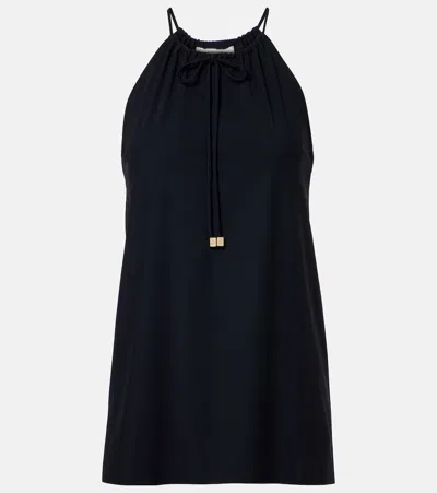 Dorothee Schumacher Modern Flow Halterneck Top In Black