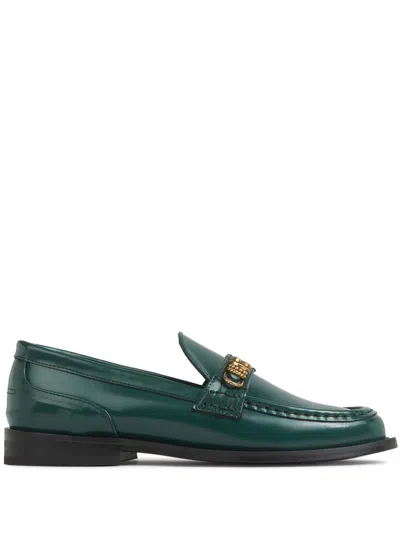 Dorothee Schumacher Modern Shine Loafers In Green