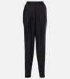 Dorothee Schumacher Modern Sophistication Pinstripe Wool Pants In Black