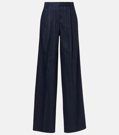 Dorothee Schumacher Modern Sophistication Wide-leg Pants In Blue