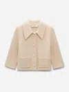 Dorothee Schumacher Cropped Merino-cashmere Knit Jacket