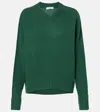 Dorothee Schumacher Modern Statements Wool And Cashmere Sweater In Green