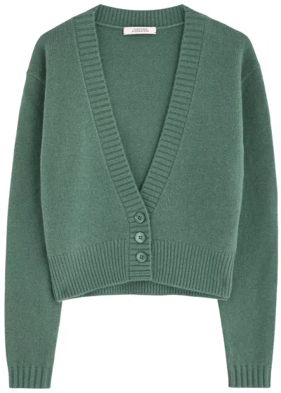 Dorothee Schumacher Modern Statements Wool-blend Cardigan In Green