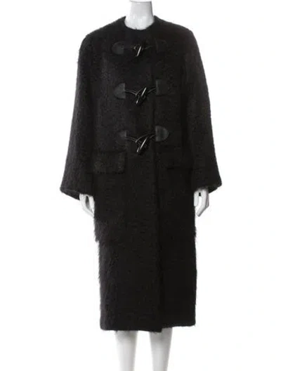 Pre-owned Dorothee Schumacher Mohair Coat In Black