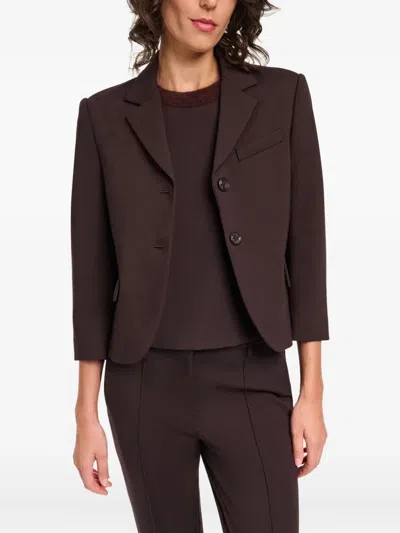 Dorothee Schumacher Notched-lapel Blazer In Brown