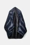 DOROTHEE SCHUMACHER "NYLON CAPE WITH REFLECTIVE ""D ROSE"" PRINT"
