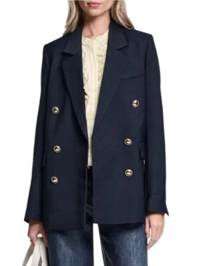 Dorothee Schumacher Ocassion Coolness Jacket In Navy In Blue