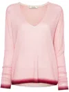 Dorothee Schumacher Ombré-effect Knitted Jumper In Pink