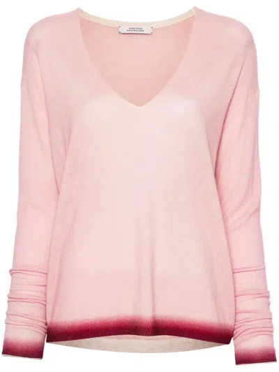 Dorothee Schumacher Ombré-effect Knitted Jumper In Pink