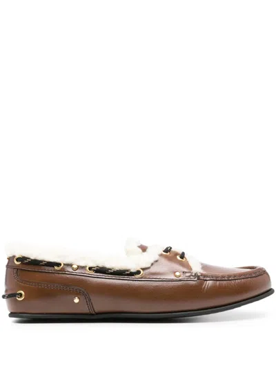 Dorothee Schumacher Docksiders With Sheepskin Lining In Multicolor