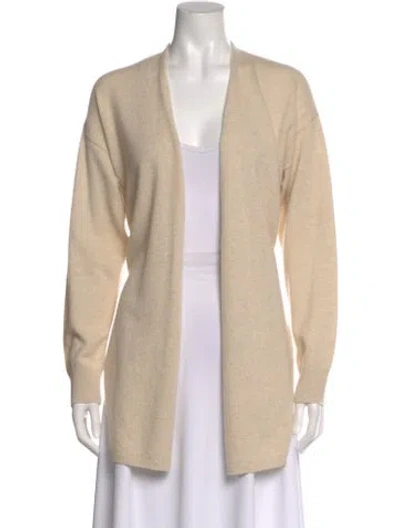 Pre-owned Dorothee Schumacher Open Front Sweater In Neutral