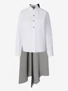 Dorothee Schumacher Detachable-bow Poplin Blouse In Milano Stitch Bow With Organza Scarf