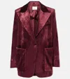 Dorothee Schumacher Oversized Corduroy Blazer In Burgundy