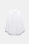 DOROTHEE SCHUMACHER OVERSIZED COTTON-POPLIN SHIRT WITH BRODERIE ANGLAISE