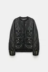 Dorothee Schumacher Pack-away Quilted Nylon Jacket In Black