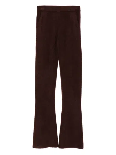 Dorothee Schumacher Patch-pocket Trousers In Brown