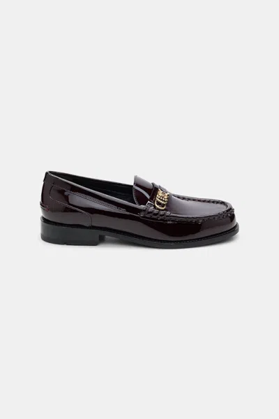 Dorothee Schumacher Patent Calf Leather Loafers In Black