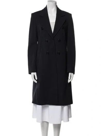 Pre-owned Dorothee Schumacher Peacoat In Blue