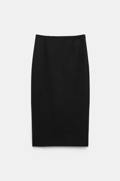 Dorothee Schumacher Pencil Skirt In Punto Milano In Black