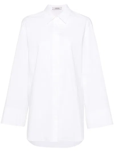 Dorothee Schumacher Pineapple Embroidery Oversized Shirt In White