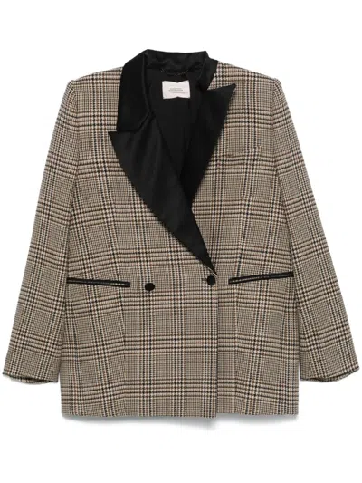 DOROTHEE SCHUMACHER PLAID CHECKPATTERN BLAZER