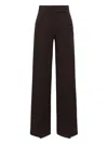 Dorothee Schumacher Emotional Essence Wide-leg Pants In Brown